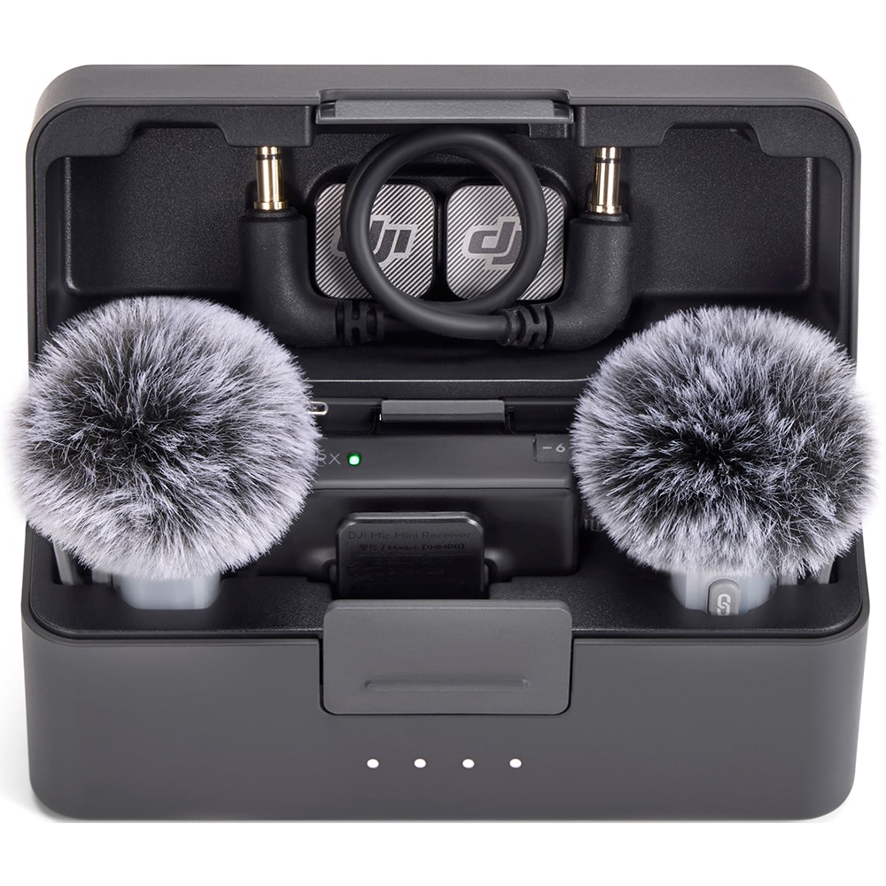 Microfon DJI Mic Mini 2 (2 TX + 1 RX + Charging Case), gri