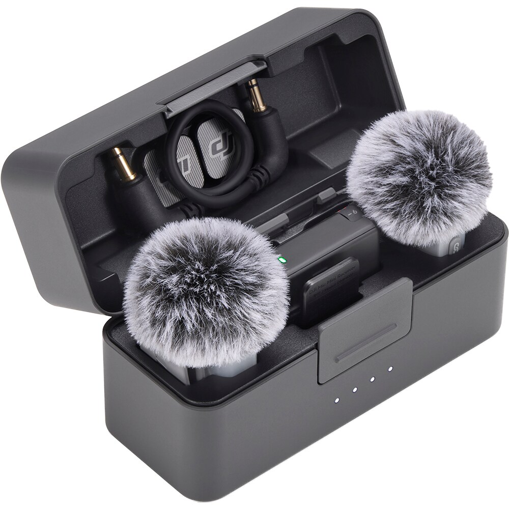 Microfon DJI Mic Mini 2 (2 TX + 1 RX + Charging Case), gri
