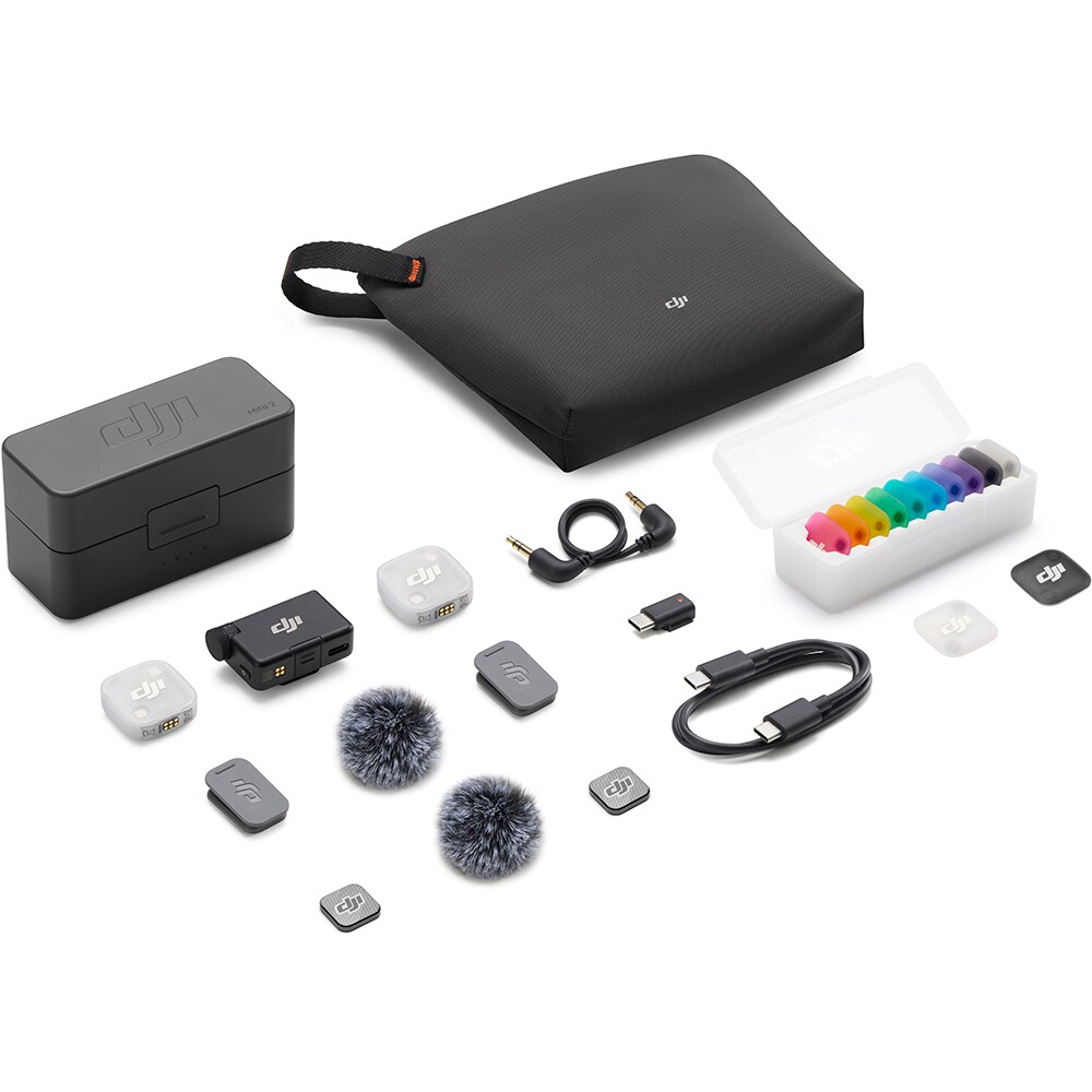 Microfon DJI Mic Mini 2 (2 TX + 1 RX + Charging Case), gri