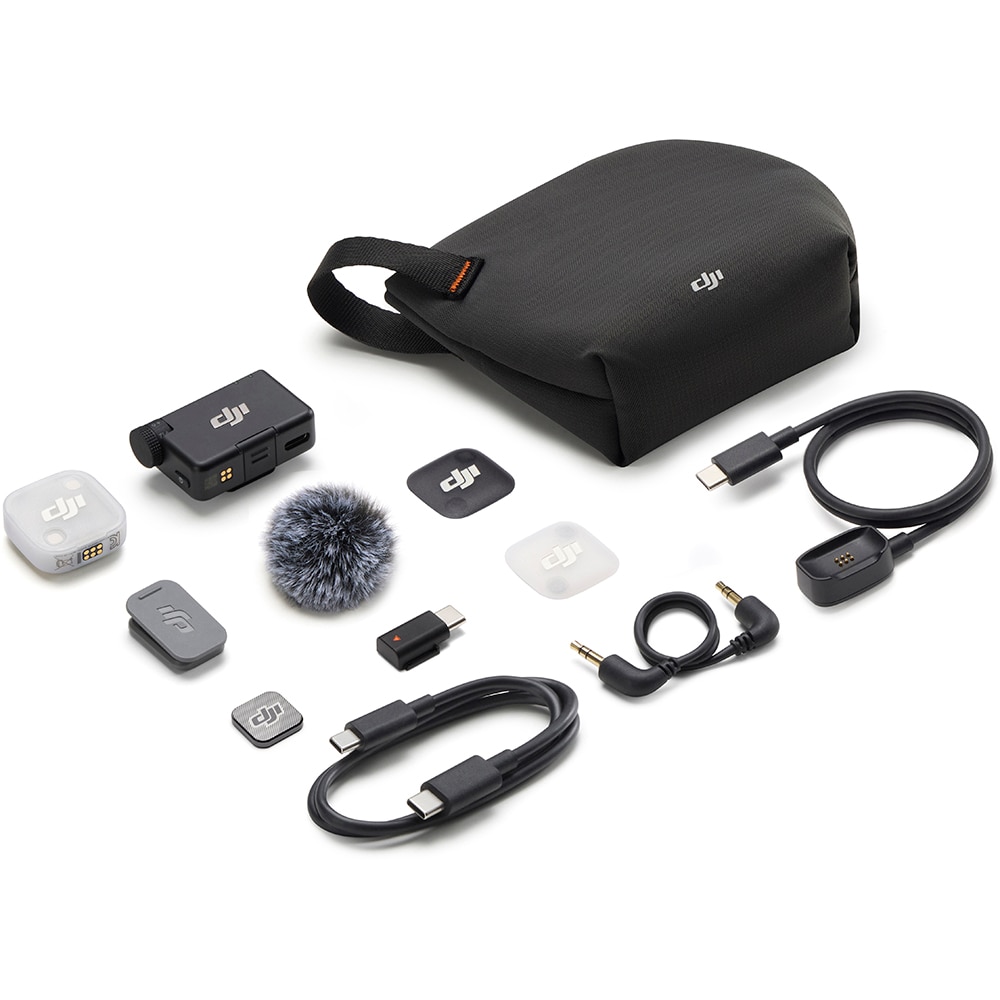 Microfon DJI Mic Mini 2 (1 TX + 1 RX), gri