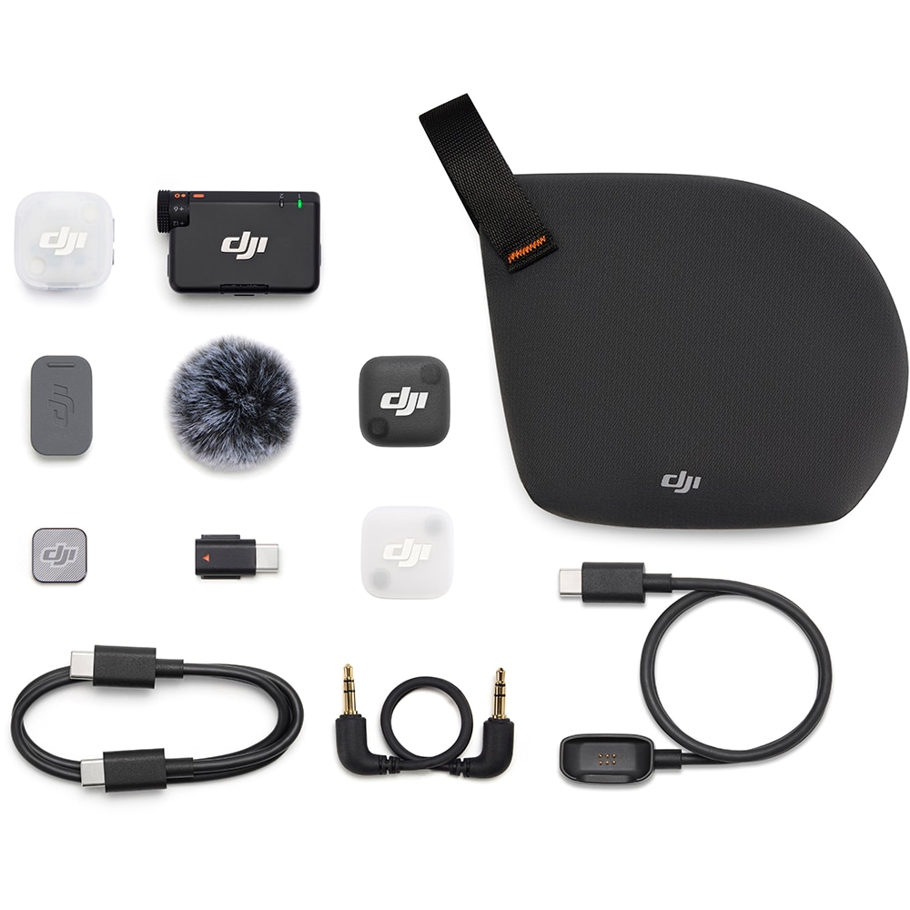 Microfon DJI Mic Mini 2 (1 TX + 1 RX), gri