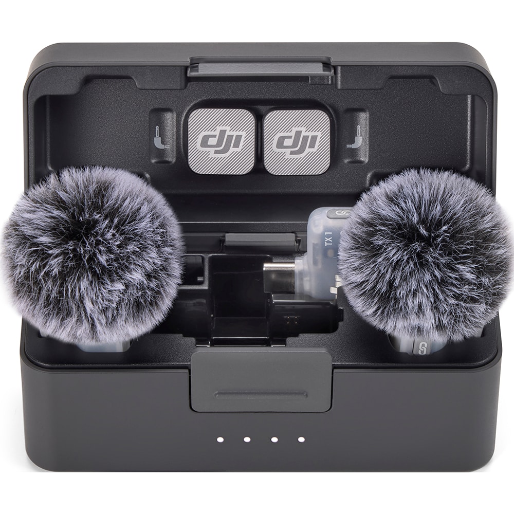 Microfon DJI Mic Mini 2 (2 TX + 1 Mobile RX + Charging Case), gri