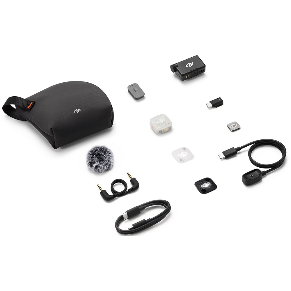 Microfon DJI Mic Mini 2S (1 TX + 1 RX), gri