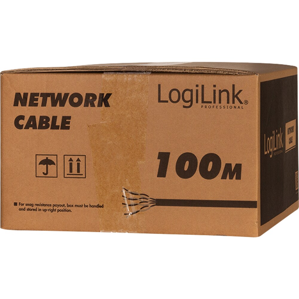 Cablu de retea S/FTP CAT7 LOGILINK CPV0060, 100 m, portocaliu