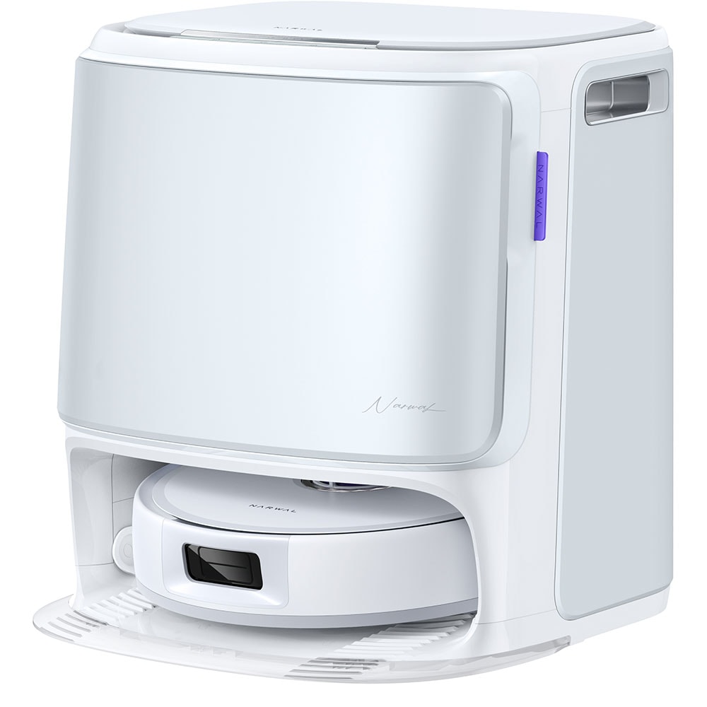 Aspirator robot NARWAL Freo Z10 CP-ZD-A00098-00-00, 0.3l, autonomie max 190 min, Wi-Fi, functie mop, alb