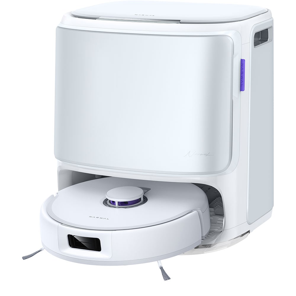Aspirator robot NARWAL Freo Z10 CP-ZD-A00098-00-00, 0.3l, autonomie max 190 min, Wi-Fi, functie mop, alb