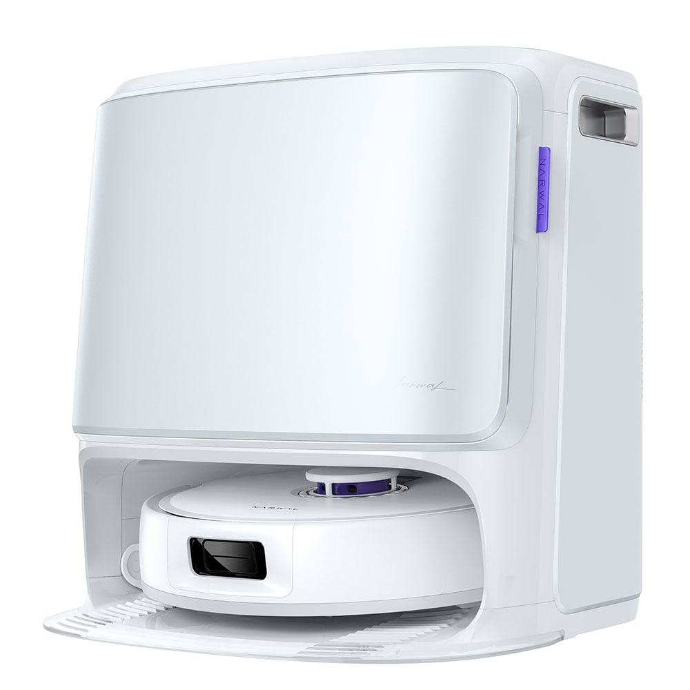 Aspirator robot NARWAL Freo Z10 CP-ZD-A00098-00-00, 0.3l, autonomie max 190 min, Wi-Fi, functie mop, alb