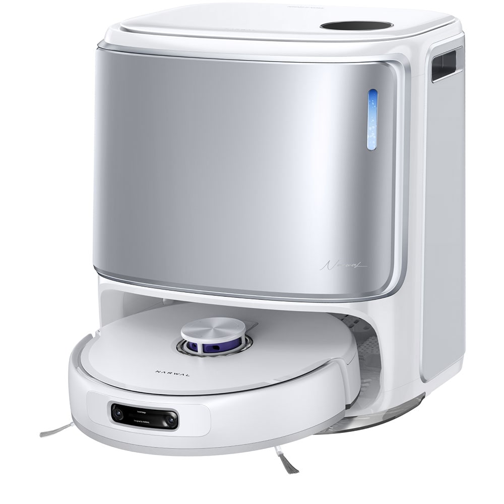 Aspirator robot NARWAL Freo Z10 Ultra CP-ZD-A00122-00-00, 0.3l, autonomie max 120 min, Wi-Fi, functie mop, argintiu