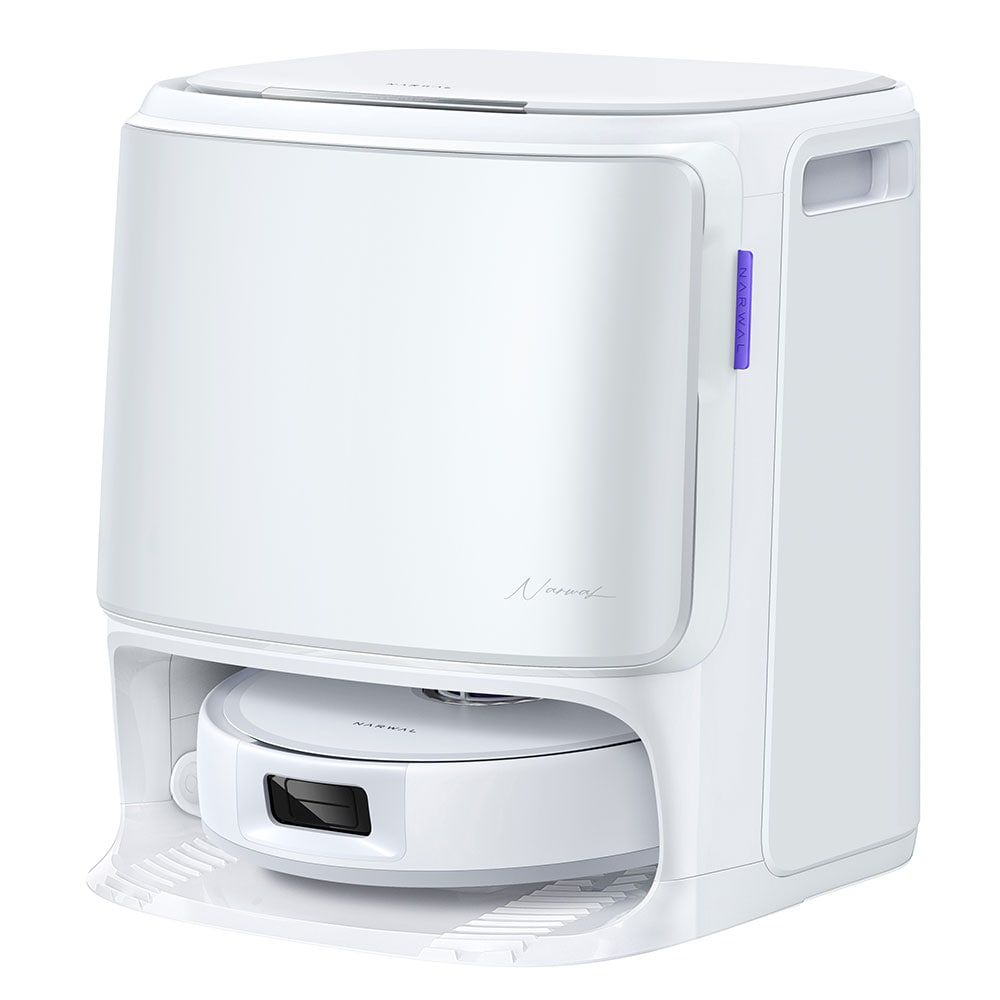 Aspirator robot NARWAL Freo X10 Pro CP-ZD-A00139-00-00, 0.3l, autonomie max 220 min, Wi-Fi, functie mop, alb
