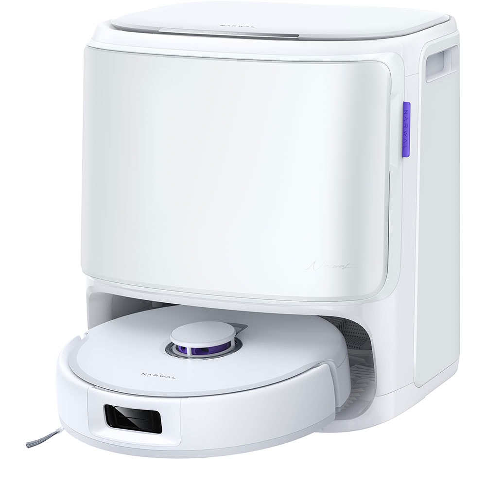 Aspirator robot NARWAL Freo X10 Pro CP-ZD-A00139-00-00, 0.3l, autonomie max 220 min, Wi-Fi, functie mop, alb