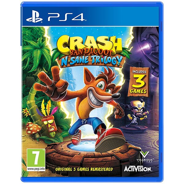 Crash Bandicoot N. Sane Trilogy Remastered PS4 (include 3 jocuri)