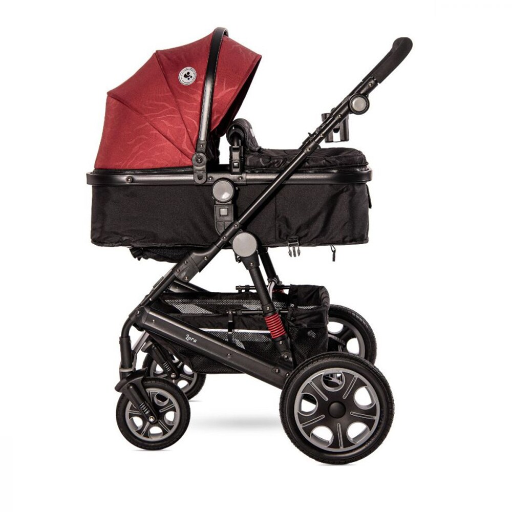 Carucior 3in1 LORELLI Lora 10021282187, 5 puncte, 0 luni+, visiniu-negru