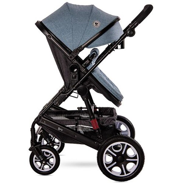 Carucior 3in1 LORELLI Lora 10021282188, 5 puncte, 0 luni+, albastru-negru
