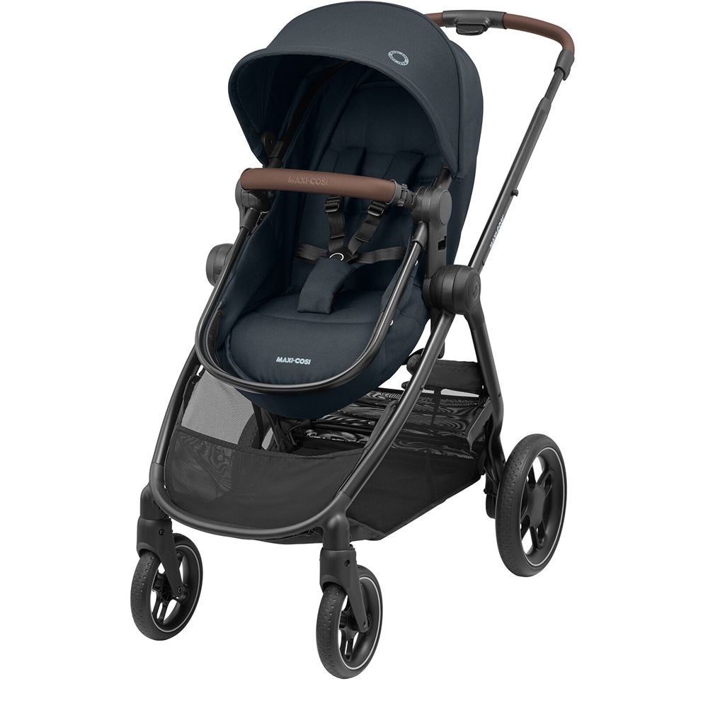 Carucior 2in1 MAXI COSI Zelia3 Essential 1210750110, 5 puncte, 0 luni+, gri inchis-negru