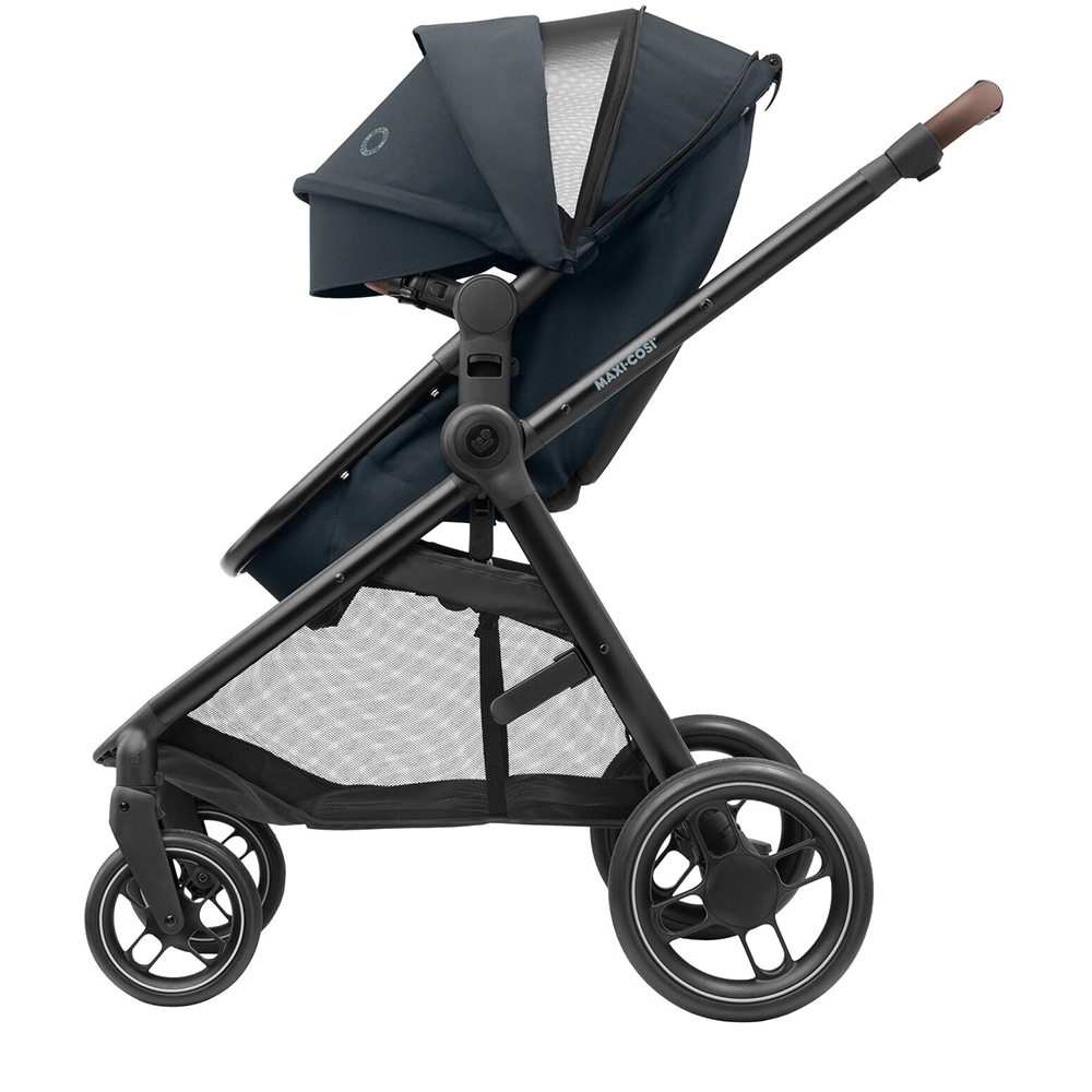 Carucior 2in1 MAXI COSI Zelia3 Essential 1210750110, 5 puncte, 0 luni+, gri inchis-negru