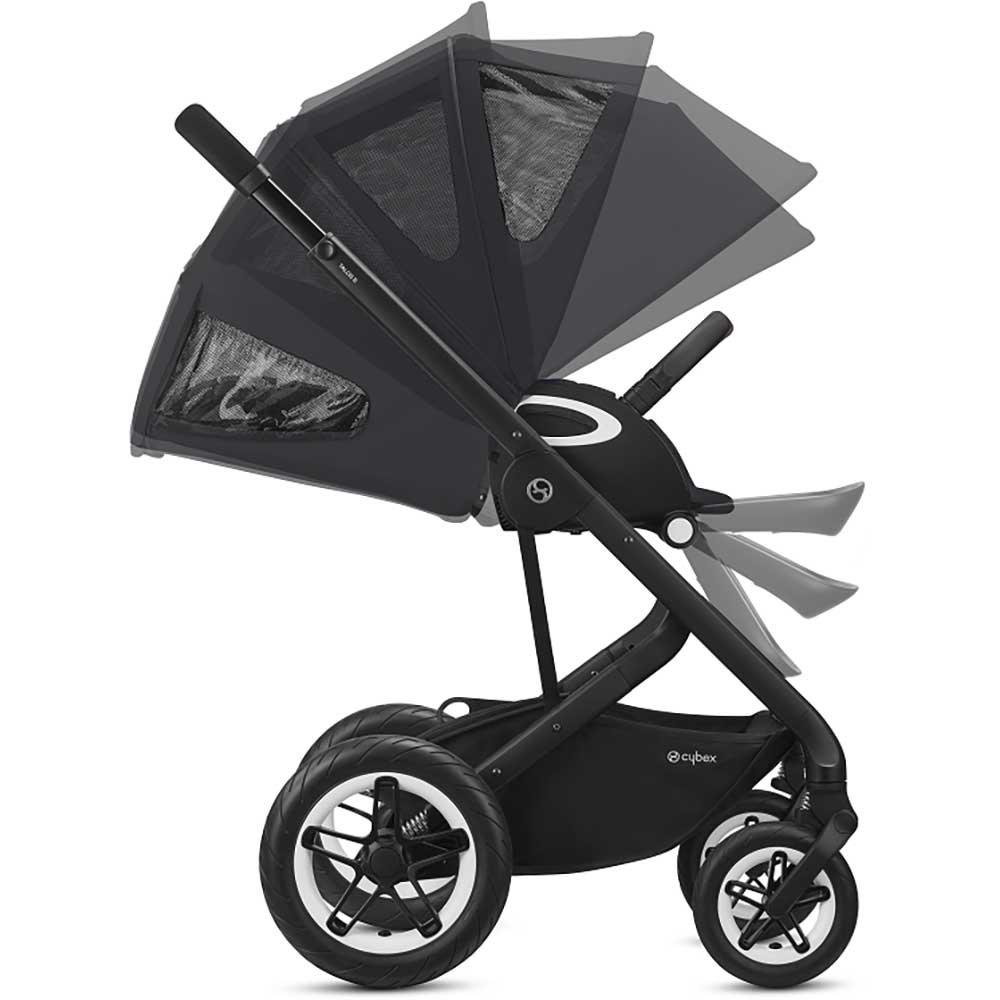 Carucior 3in1 CYBEX Talos S Lux Aton BLK 521004899, 5 puncte, 0 luni+, negru