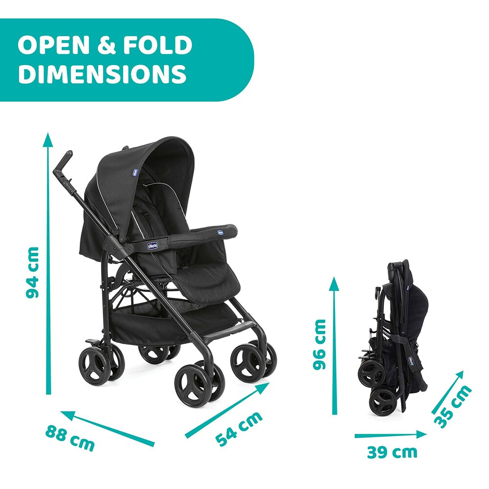 Carucior 3in1 CHICCO Trio Sprint 791758, 3 puncte, 0 luni+, negru-gri