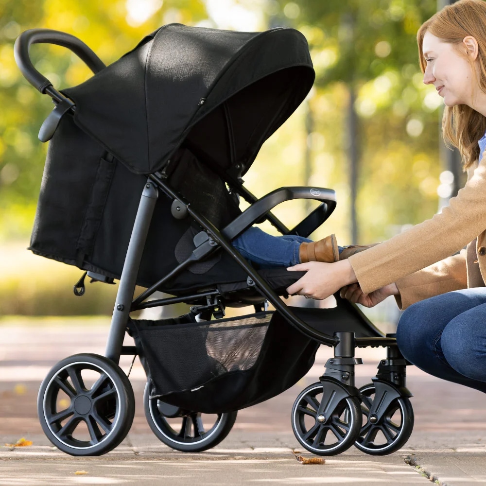 Carucior sport GRACO EeZeFold GS1112SAMDN, 5 puncte, 0 luni+, negru