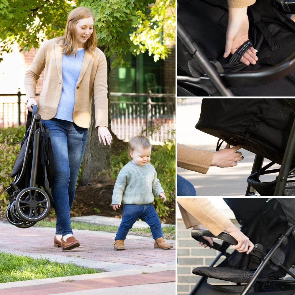Carucior sport GRACO EeZeFold GS1112SAMDN, 5 puncte, 0 luni+, negru