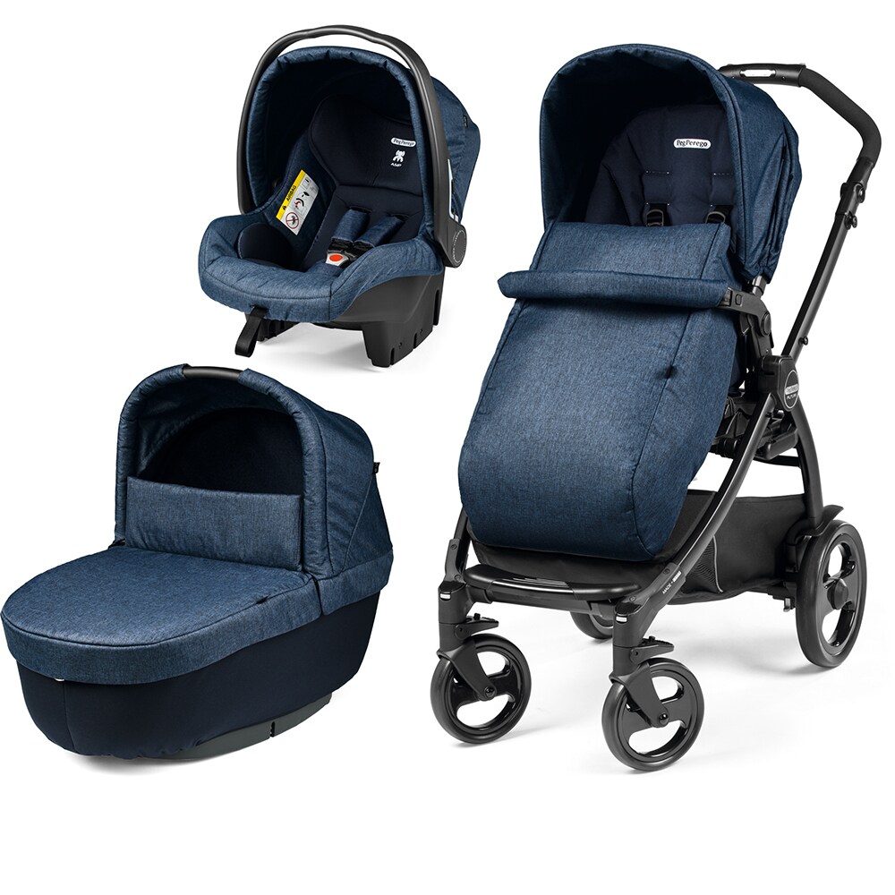 Carucior 3in1 PEG PEREGO Primoviaggio IPMS310000GL, 5 puncte, 0 luni+, bleumarin-negru