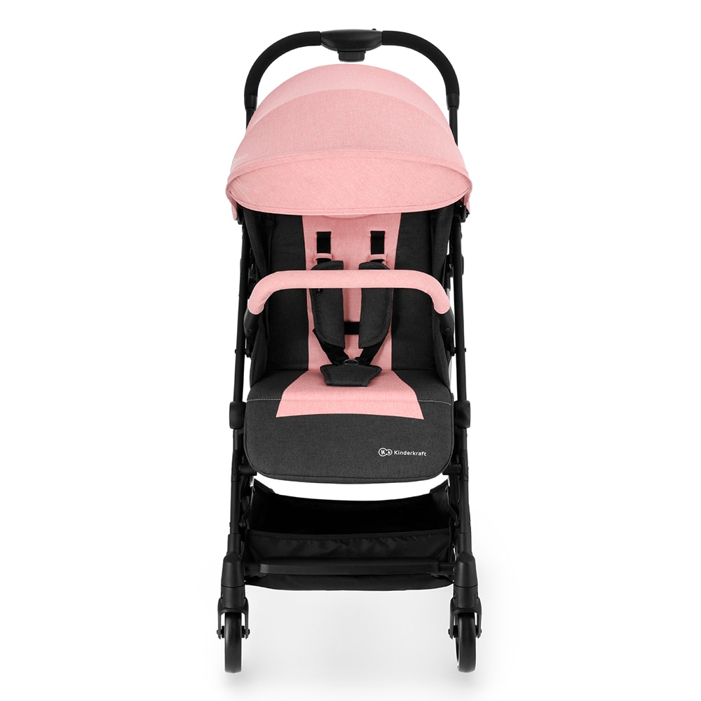 Carucior sport KINDERKRAFT KKWINDYPNK, 5 puncte, 0 luni+, roz-negru