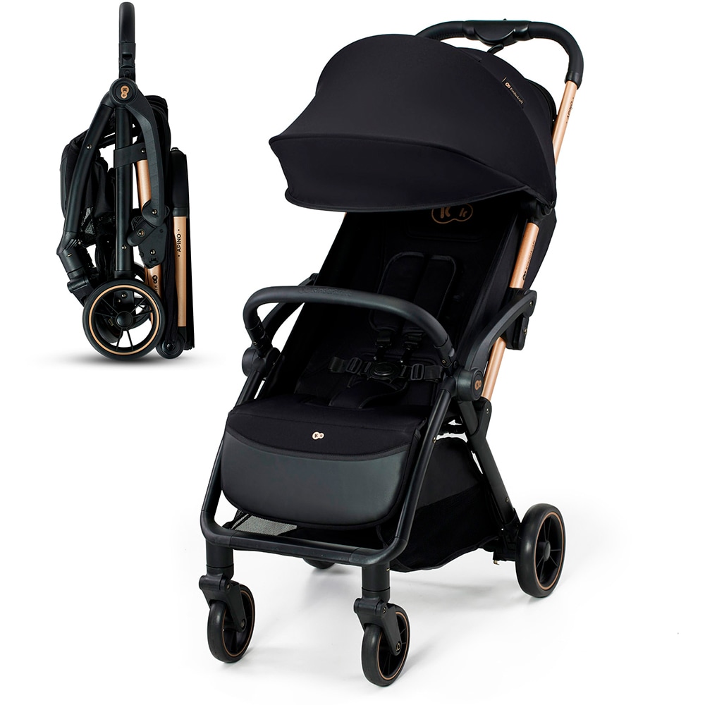Carucior sport KINDERKRAFT Apino KSAPIN00BLK, 5 puncte, 0 luni+, negru