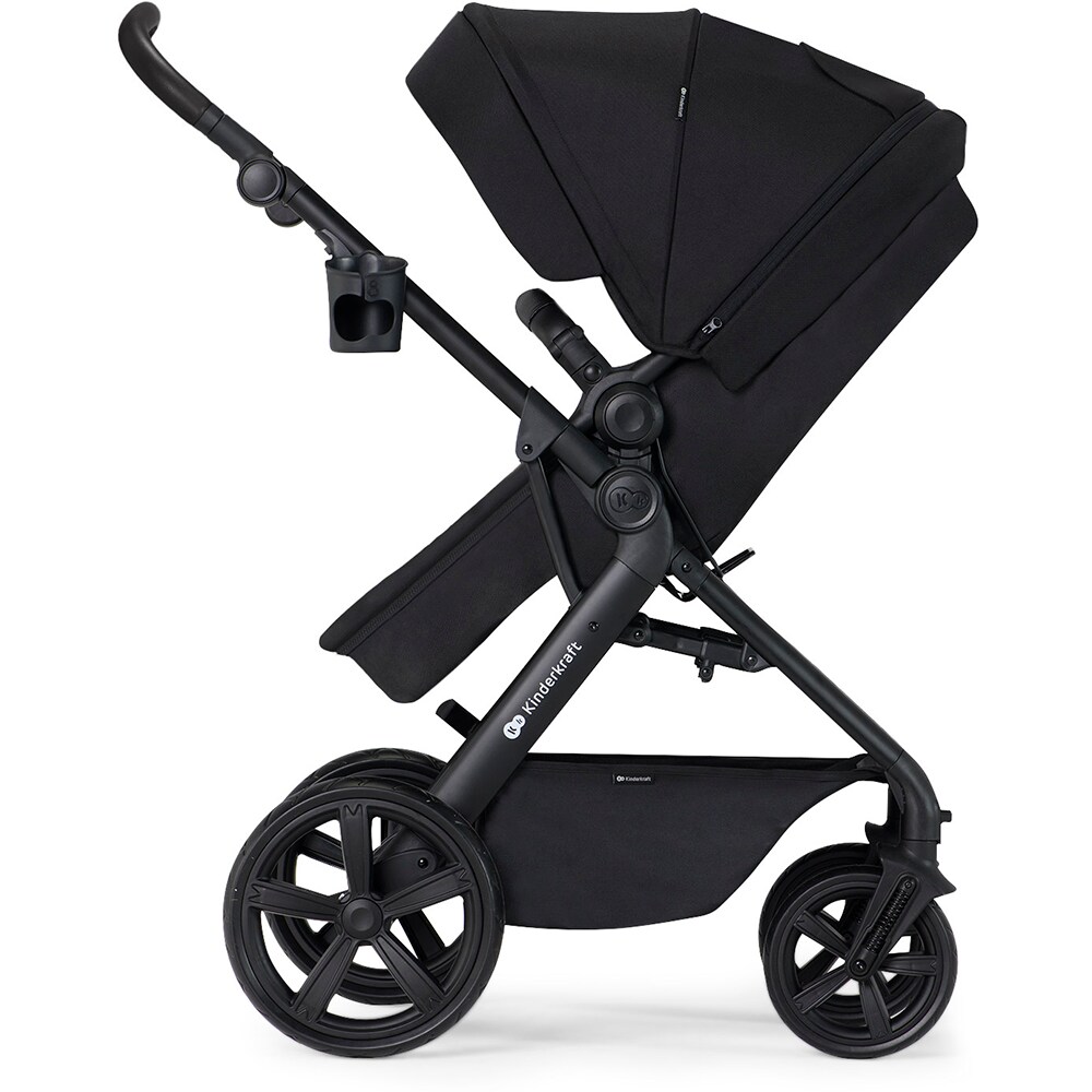 Carucior 3in1 KINDERKRAFT Atour Pro KSATOU00BLK30, 5 puncte, 0 luni+, negru