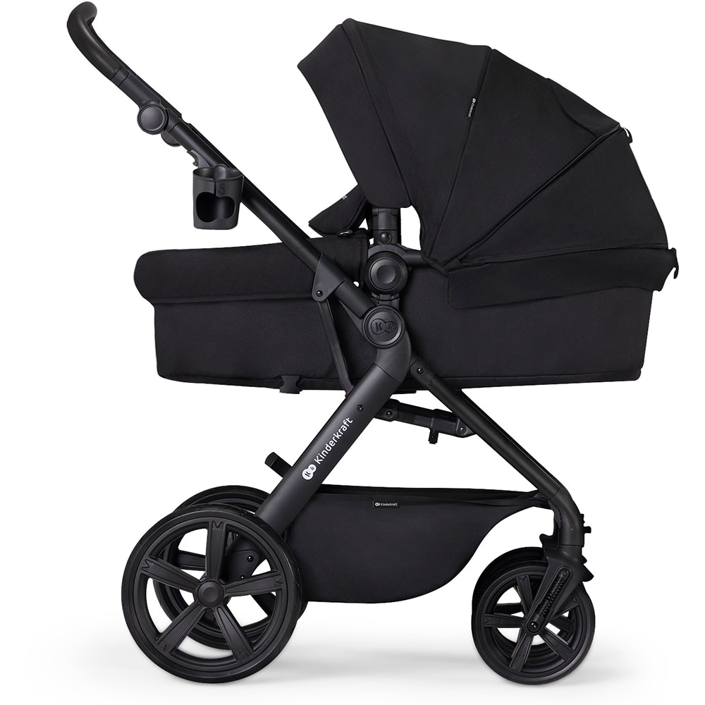 Carucior 3in1 KINDERKRAFT Atour Pro KSATOU00BLK30, 5 puncte, 0 luni+, negru