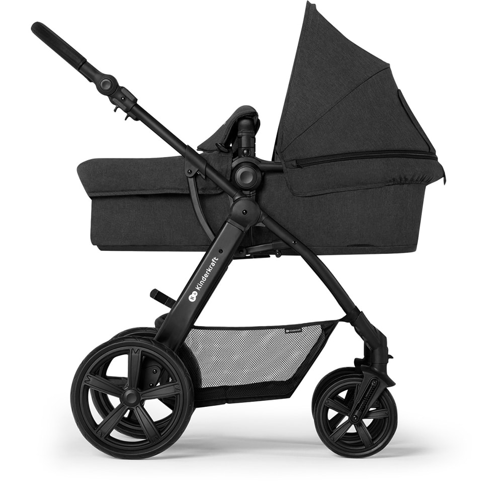 Carucior 3in1 KINDERKRAFT Moov CT KSMOOVCTBLK, 5 puncte, 0 luni+, negru