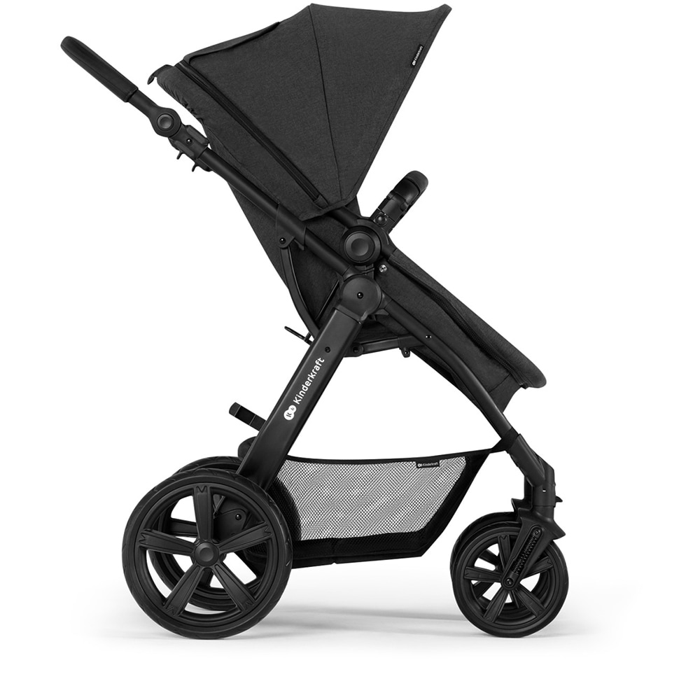 Carucior 3in1 KINDERKRAFT Moov CT KSMOOVCTBLK, 5 puncte, 0 luni+, negru