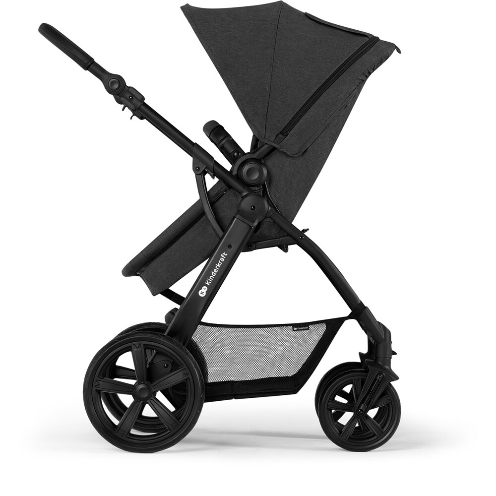 Carucior 3in1 KINDERKRAFT Moov CT KSMOOVCTBLK, 5 puncte, 0 luni+, negru