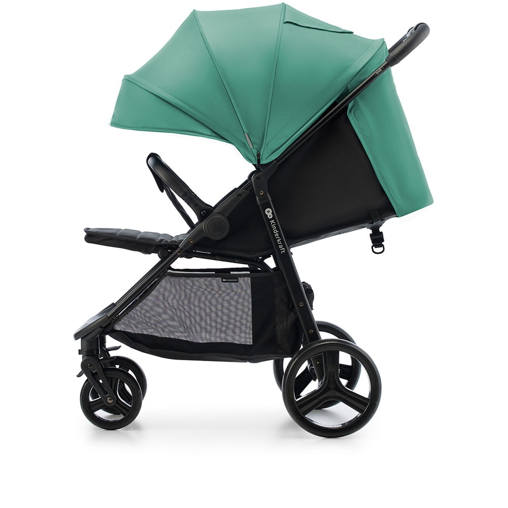 Carucior sport KINDERKRAFT Rine KSRINE00GRE0, 5 puncte, 0 luni+, verde-negru