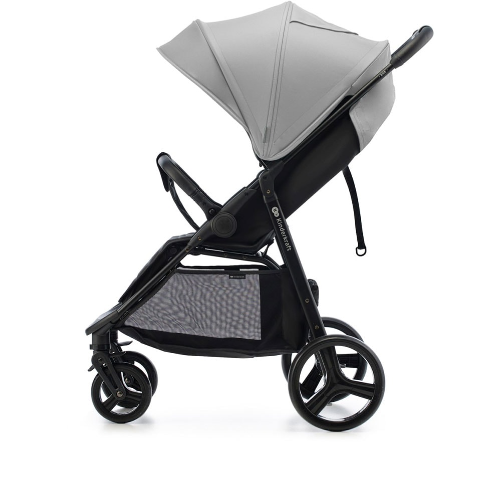 Carucior sport KINDERKRAFT Rine KSRINE00GRY0, 5 puncte, 0 luni+, gri-negru