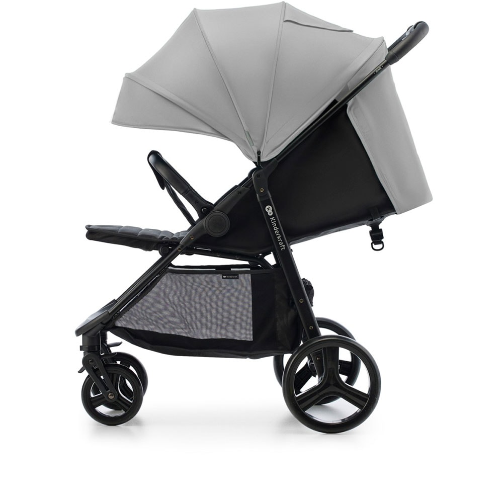 Carucior sport KINDERKRAFT Rine KSRINE00GRY0, 5 puncte, 0 luni+, gri-negru