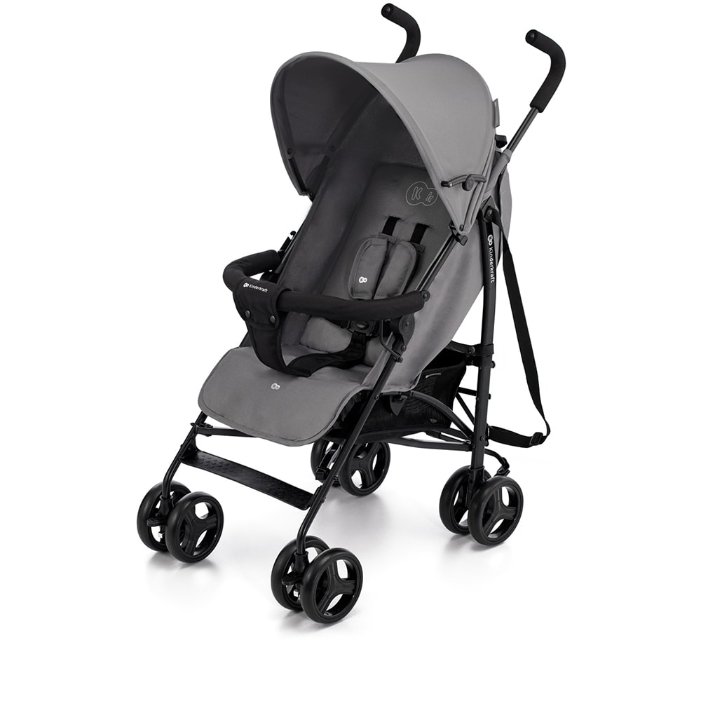 Carucior sport KINDERKRAFT Tik KSTIK000GRY, 5 puncte, 0 luni+, gri-negru