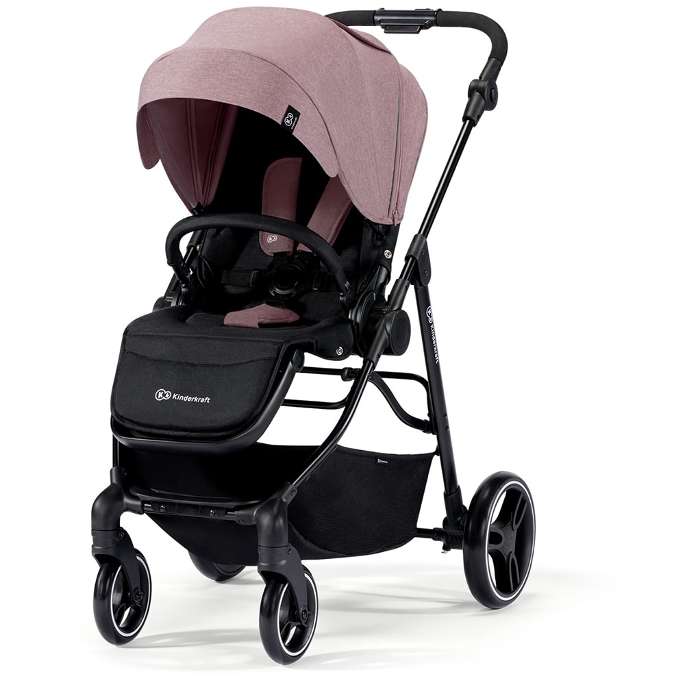 Carucior KINDERKRAFT Vesto KSVEST00PNK, 5 puncte, 0 luni+, roz-negru
