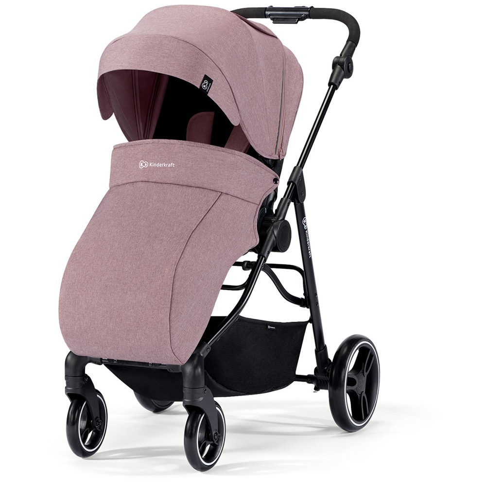 Carucior KINDERKRAFT Vesto KSVEST00PNK, 5 puncte, 0 luni+, roz-negru