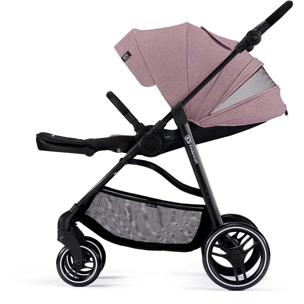 Carucior KINDERKRAFT Vesto KSVEST00PNK, 5 puncte, 0 luni+, roz-negru