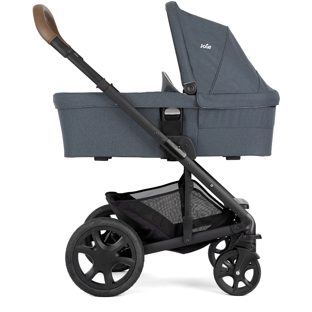 Carucior 3in1 JOIE A-Tour Chrome Dlx T1201GAMNL0, 5 puncte, 0 luni+, gri antracit-negru