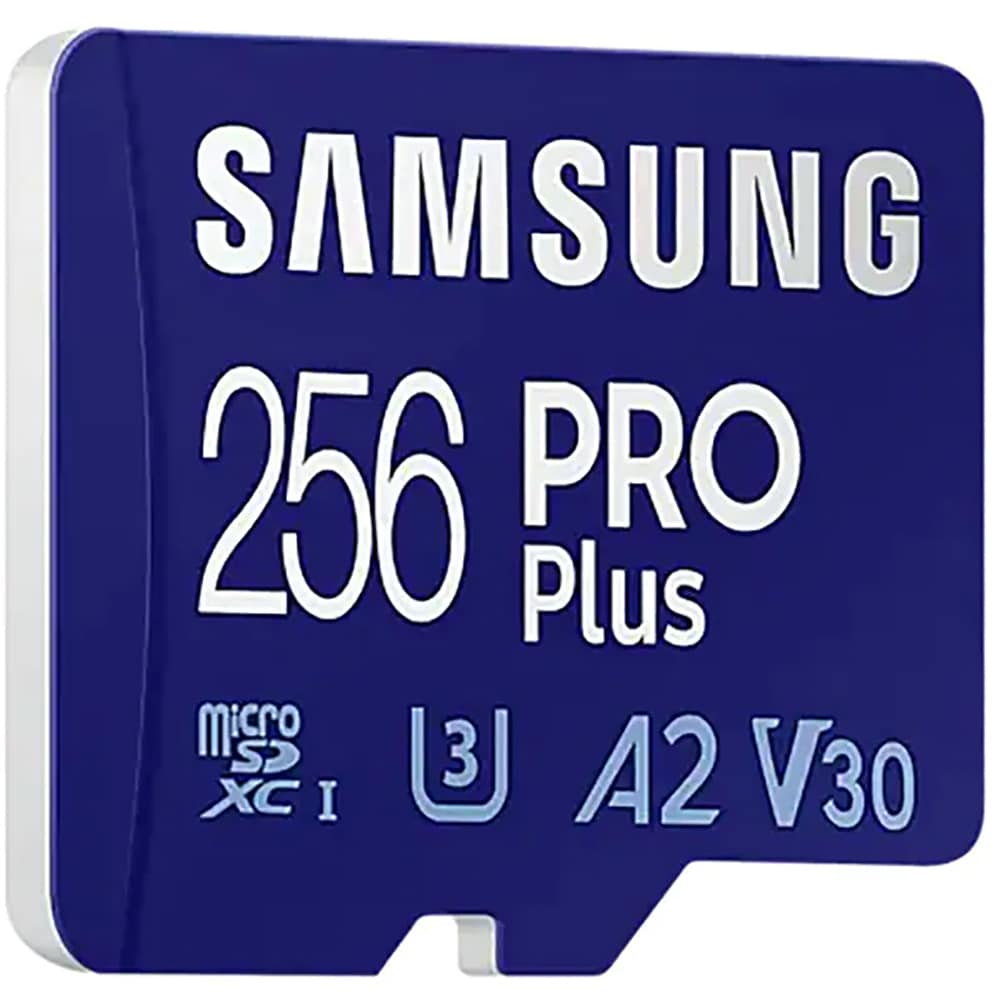 Card de memorie SAMSUNG PRO Plus, microSDXC, 256GB, 180MB/s, clasa U3/A2/V30/10, UHS-I, adaptor