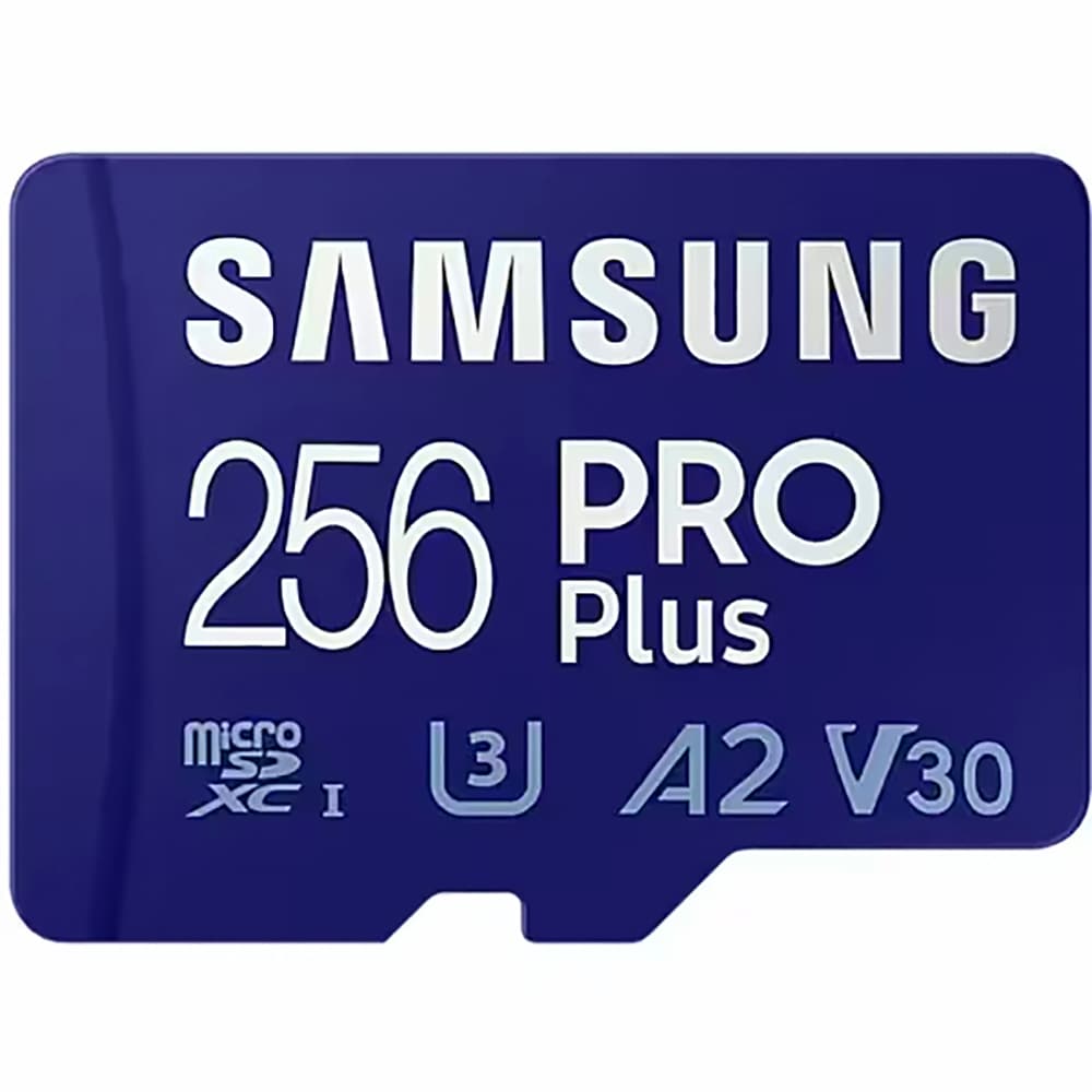 Card de memorie SAMSUNG PRO Plus, microSDXC, 256GB, 180MB/s, clasa U3/A2/V30/10, UHS-I, adaptor