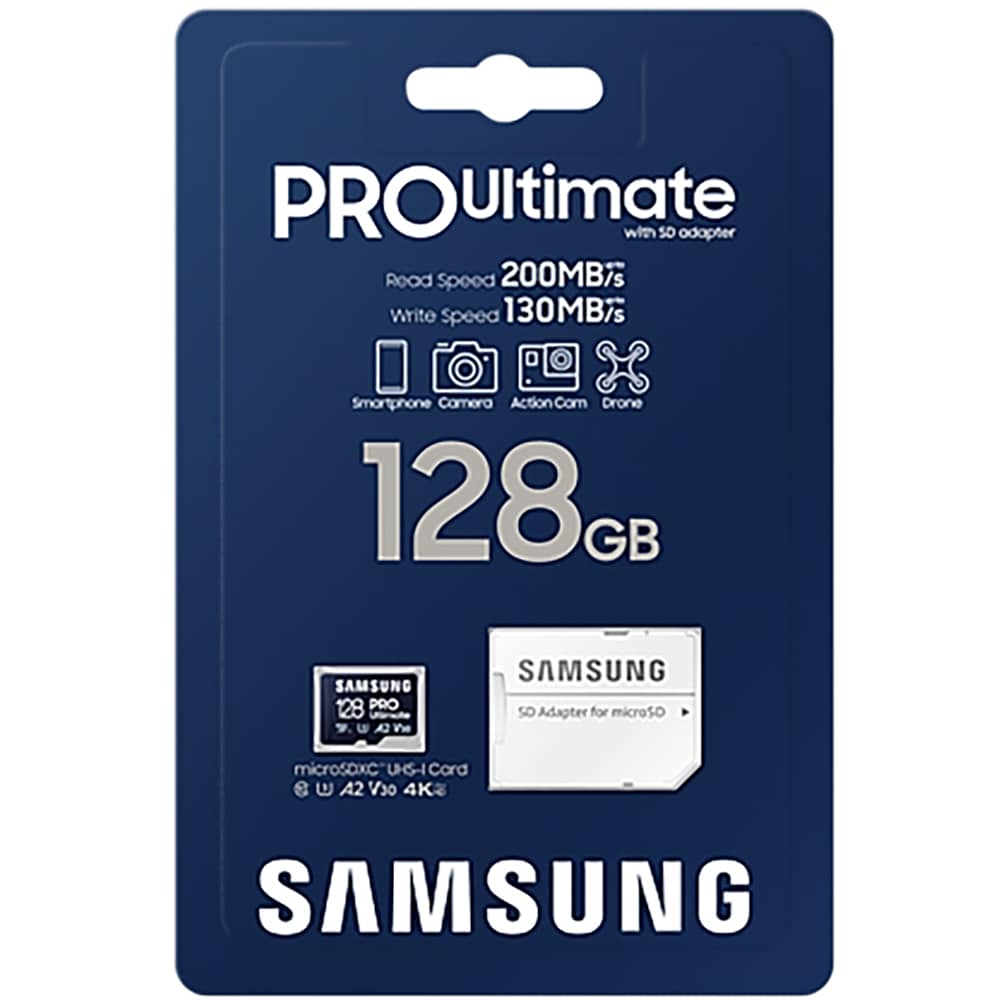 Card de memorie SAMSUNG Pro Ultimate, microSDXC, 128GB, 200MB/s, clasa U3