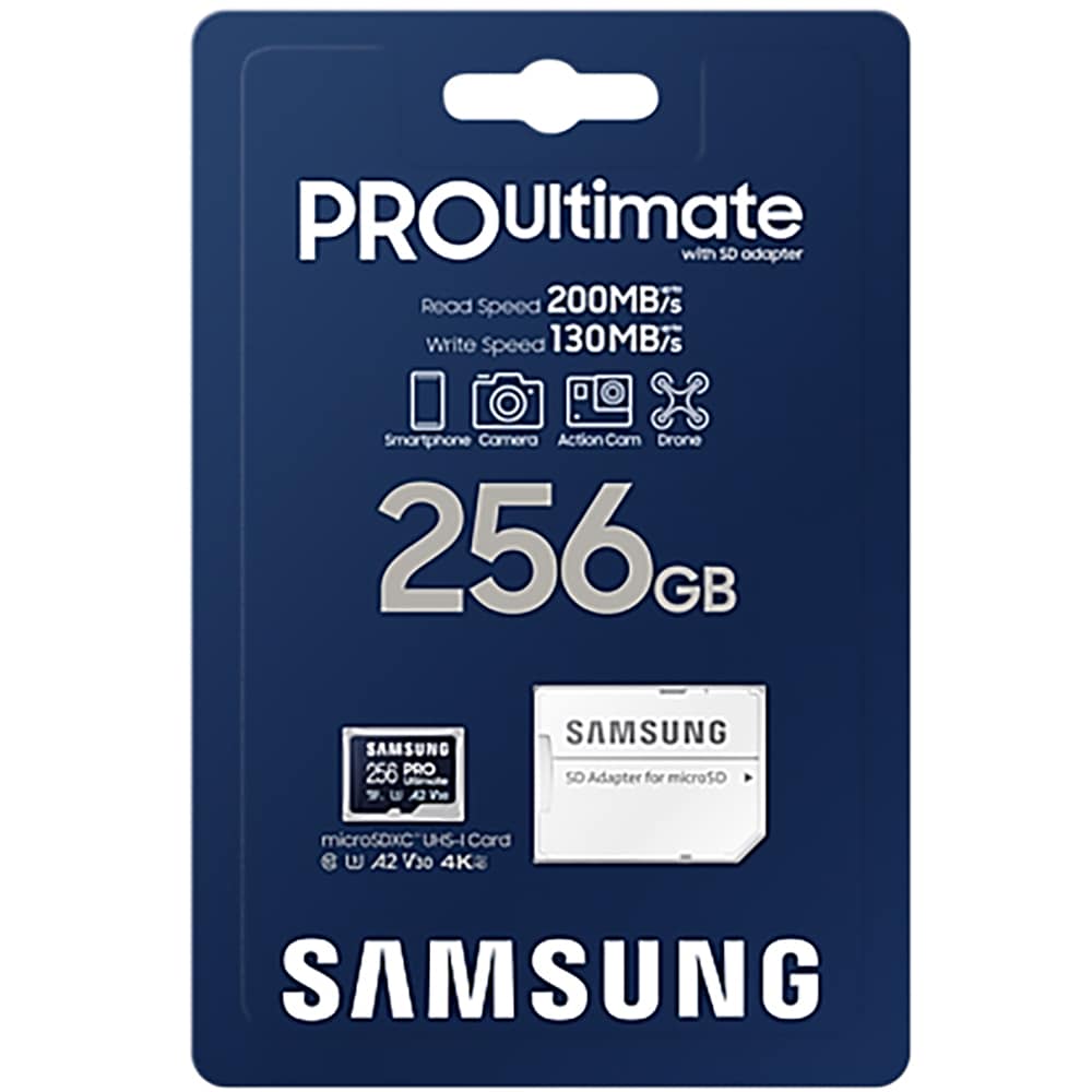 Card de memorie SAMSUNG Pro Ultimate, microSDXC, 256GB, 200MB/s, clasa U3