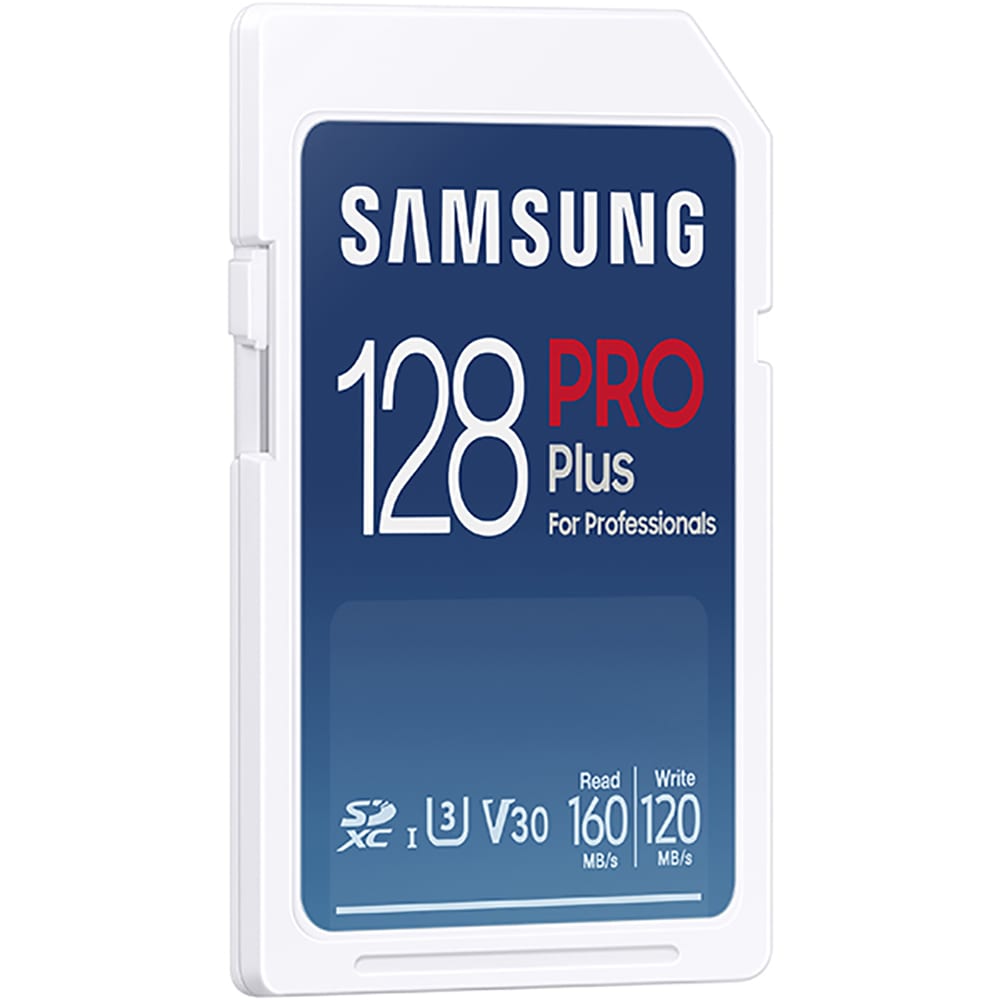 Card de memorie SAMSUNG PRO Plus, SDXC, 128GB, 180MB/s, clasa U3/V30/10, UHS-I