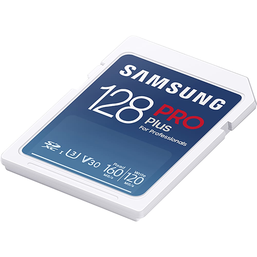 Card de memorie SAMSUNG PRO Plus, SDXC, 128GB, 180MB/s, clasa U3/V30/10, UHS-I