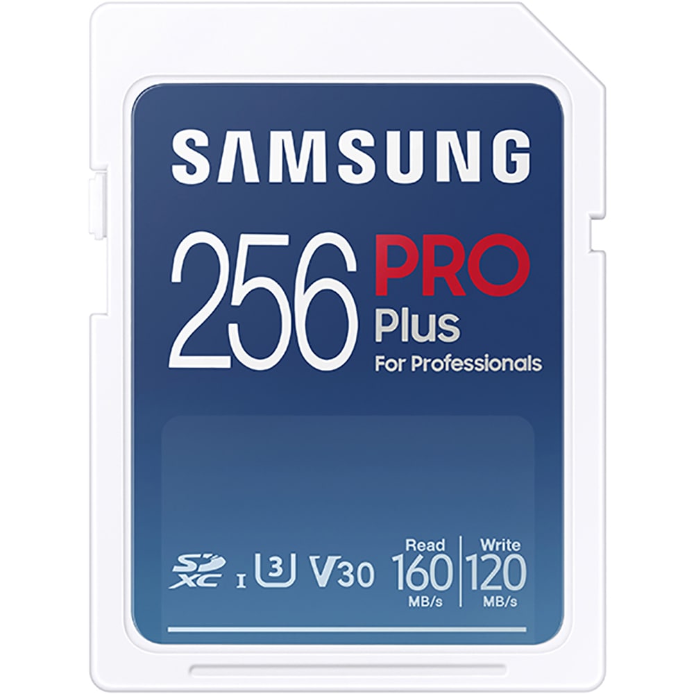 Card de memorie SAMSUNG PRO Plus, SDXC, 256GB, 180MB/s, clasa U3/V30/10, UHS-I