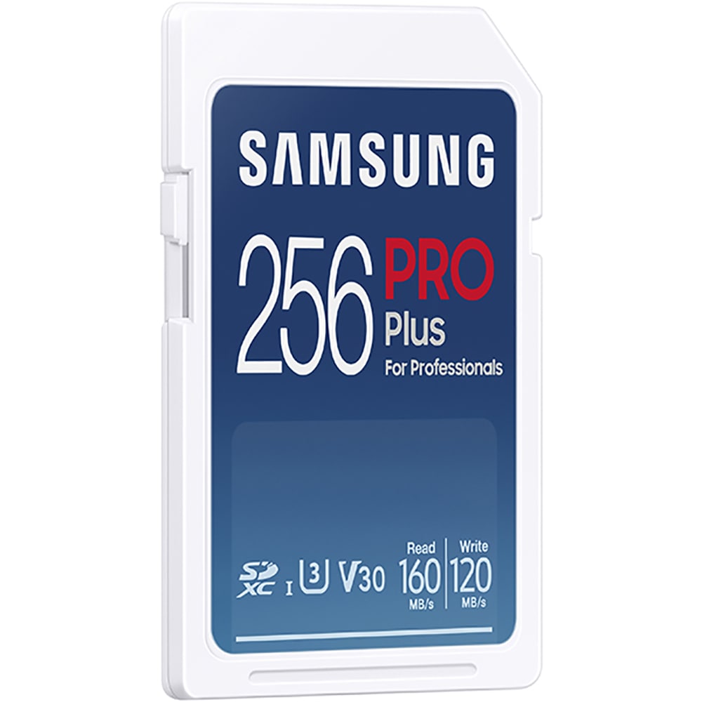 Card de memorie SAMSUNG PRO Plus, SDXC, 256GB, 180MB/s, clasa U3/V30/10, UHS-I