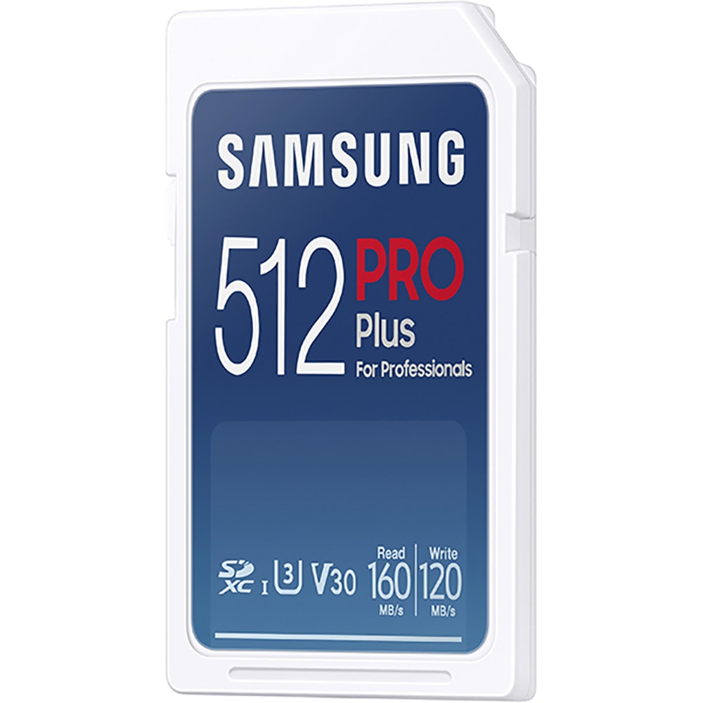 Card de memorie SAMSUNG PRO Plus, SDXC, 512GB, 180MB/s, clasa U3/V30/10, UHS-I