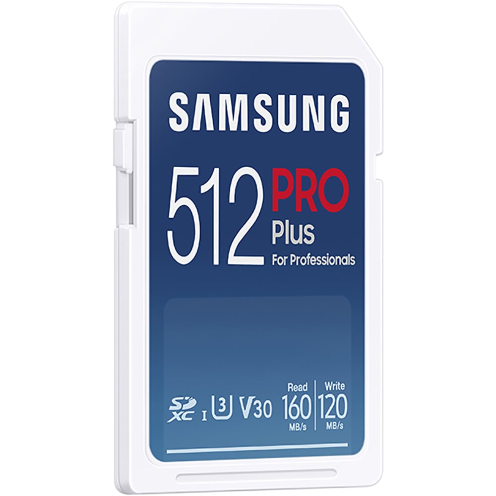 Card de memorie SAMSUNG PRO Plus, SDXC, 512GB, 180MB/s, clasa U3/V30/10, UHS-I