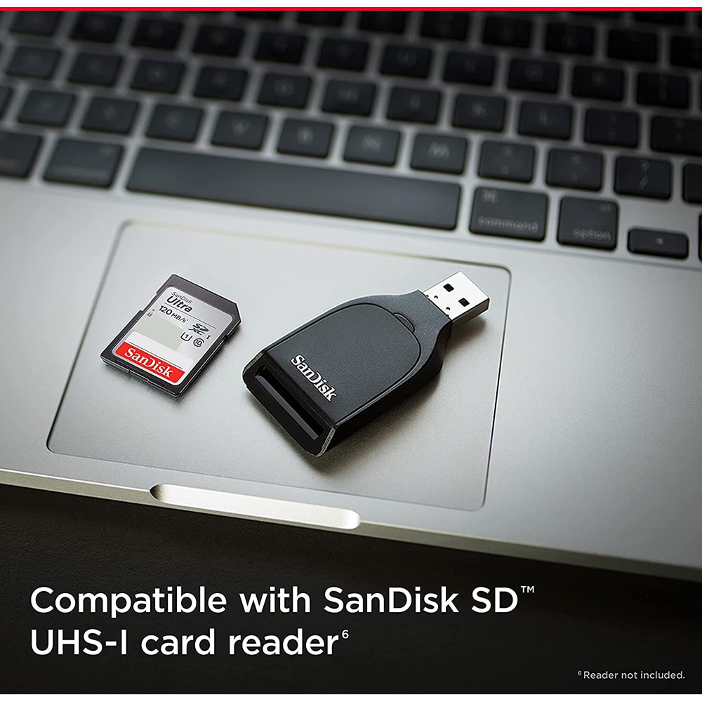 Card de memorie SANDISK Ultra, SDXC, 128GB, 120MB/s, clasa 10/U1, UHS-I